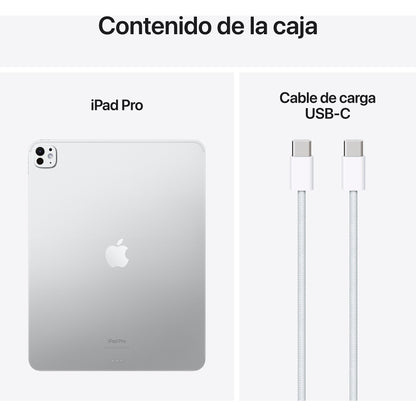 Apple iPad Pro (2024), 256 GB, Plata, 13", WiFi, Pantalla estándar, Chip M4, 10GPU